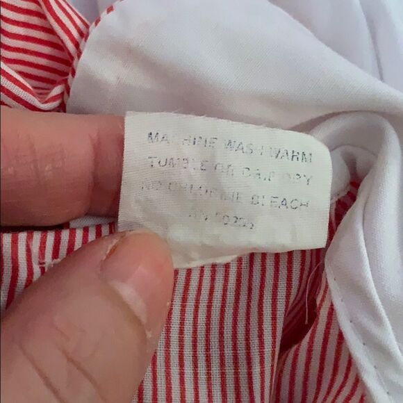 Vintage red & white striped dress - Picture 5 of 6